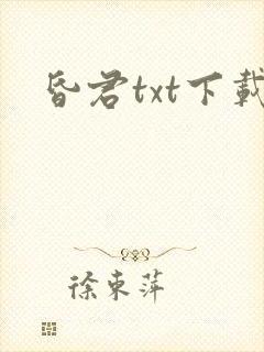 昏君txt下载