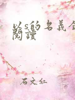 以s的名义全文阅读
