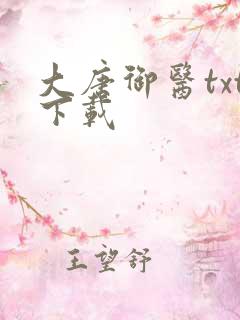 大唐御医txt下载
