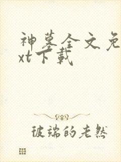 神墓全文免费txt下载