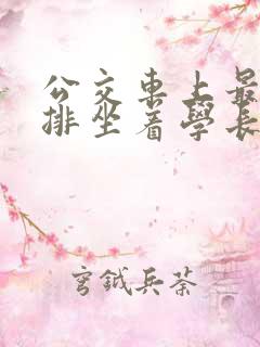 公交车上最后一排坐着学长c