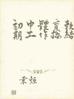 初中体育教师学期工作总结