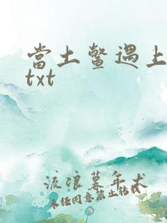 当土鳖遇上海龟txt