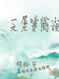 一屋暗灯小说全文免费阅读