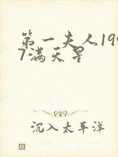 第一夫人1997满天星