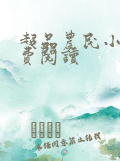 超品农民小说免费阅读