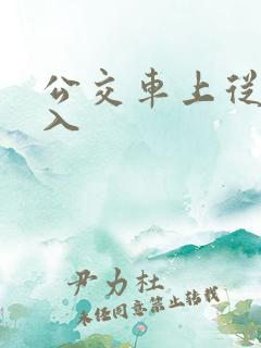 公交车上从后插入