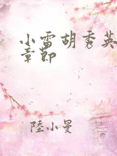 小雷胡秀英全部章节