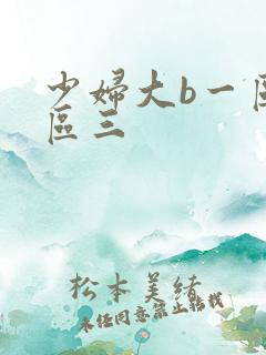 少妇大b一区二区三