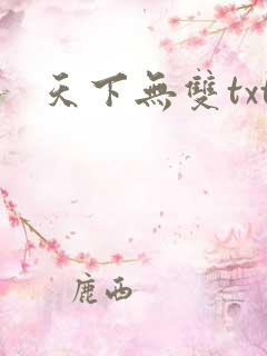天下无双txt
