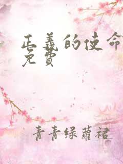 正义的使命全文免费