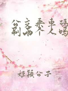 公交乘车码可以刷两个人吗