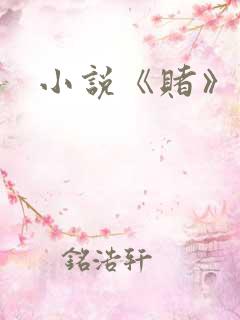 小说《赌》