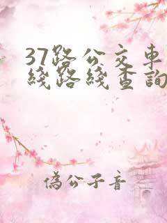 37路公交车路线路线查询时间