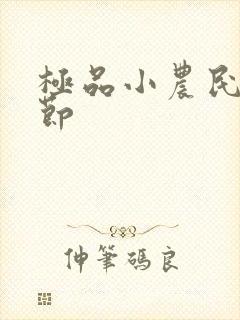 极品小农民新章节