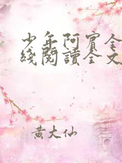 少年阿宾全文在线阅读全文免费阅读最新