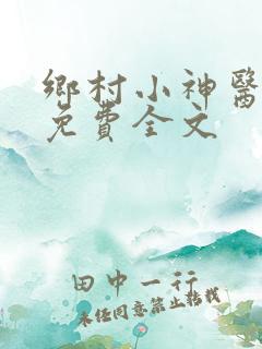 乡村小神医王昊免费全文