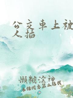 公交车上被陌生人插