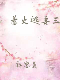 惹火逃妻三带一
