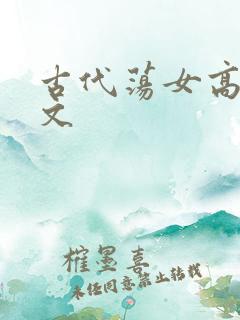 古代荡女高h辣文