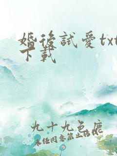 婚后试爱txt下载