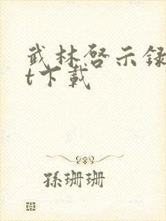 武林启示录txt下载