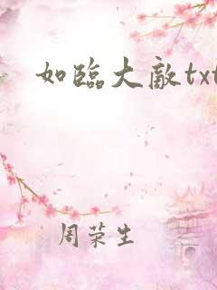 如临大敌txt