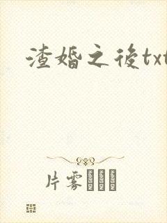 渣婚之后txt