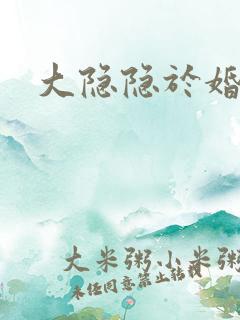 大隐隐于婚