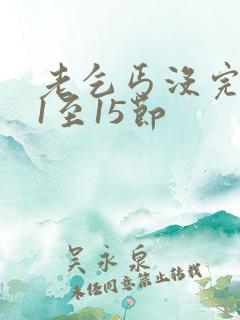 老乞丐没完没了1至15节