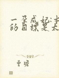 一孕成妃:本宫的目标是太后
