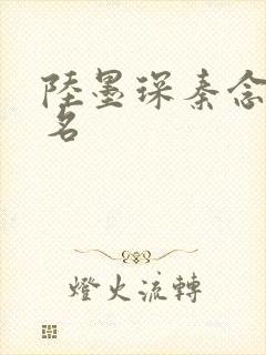 陆墨琛秦念小说名