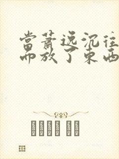 当萧逸沉往你里面放了东西小玩具