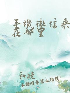 手机微信乘车码在哪里