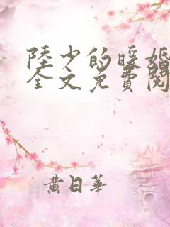 陆少的暖婚新妻全文免费阅读全文