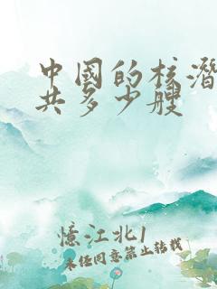 中国的核潜艇总共多少艘