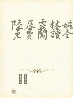 陆辰霆林婉小说免费阅读全文
