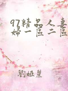 97精品人妻少妇一区二区