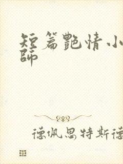 短篇艳情小说老师
