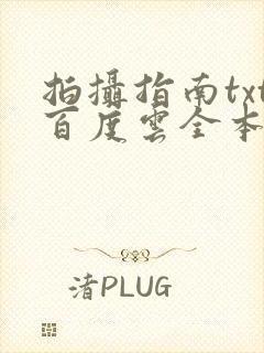 拍摄指南txt百度云全本