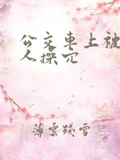 公交车上被陌生人操穴
