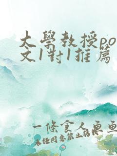 大学教授pop文1对1推荐