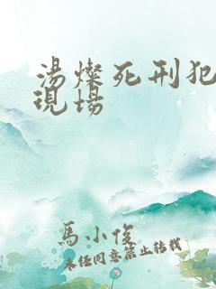 汤灿死刑犯枪决现场