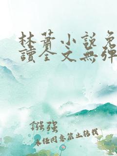 林萧小说免费阅读全文无弹窗