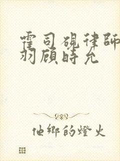 霍司砚律师温知羽顾时允