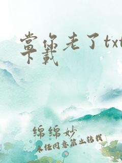 当你老了txt下载