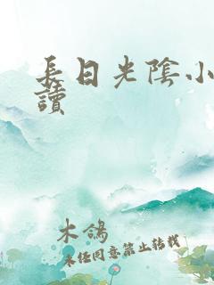 长日光阴小说阅读