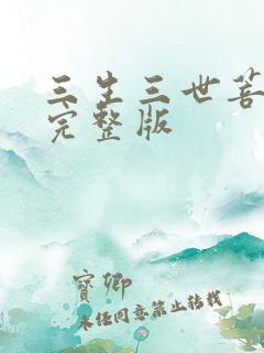 三生三世菩提劫完整版