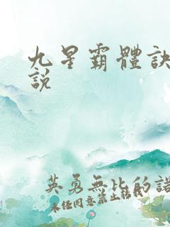 九星霸体诀 小说