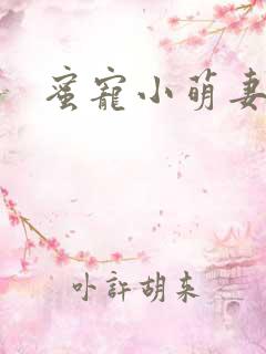 蜜宠小萌妻